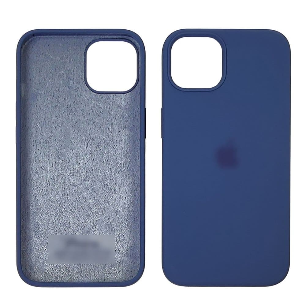 Чехол Apple iPhone 13, силиконовый, Full Silicone, синій
