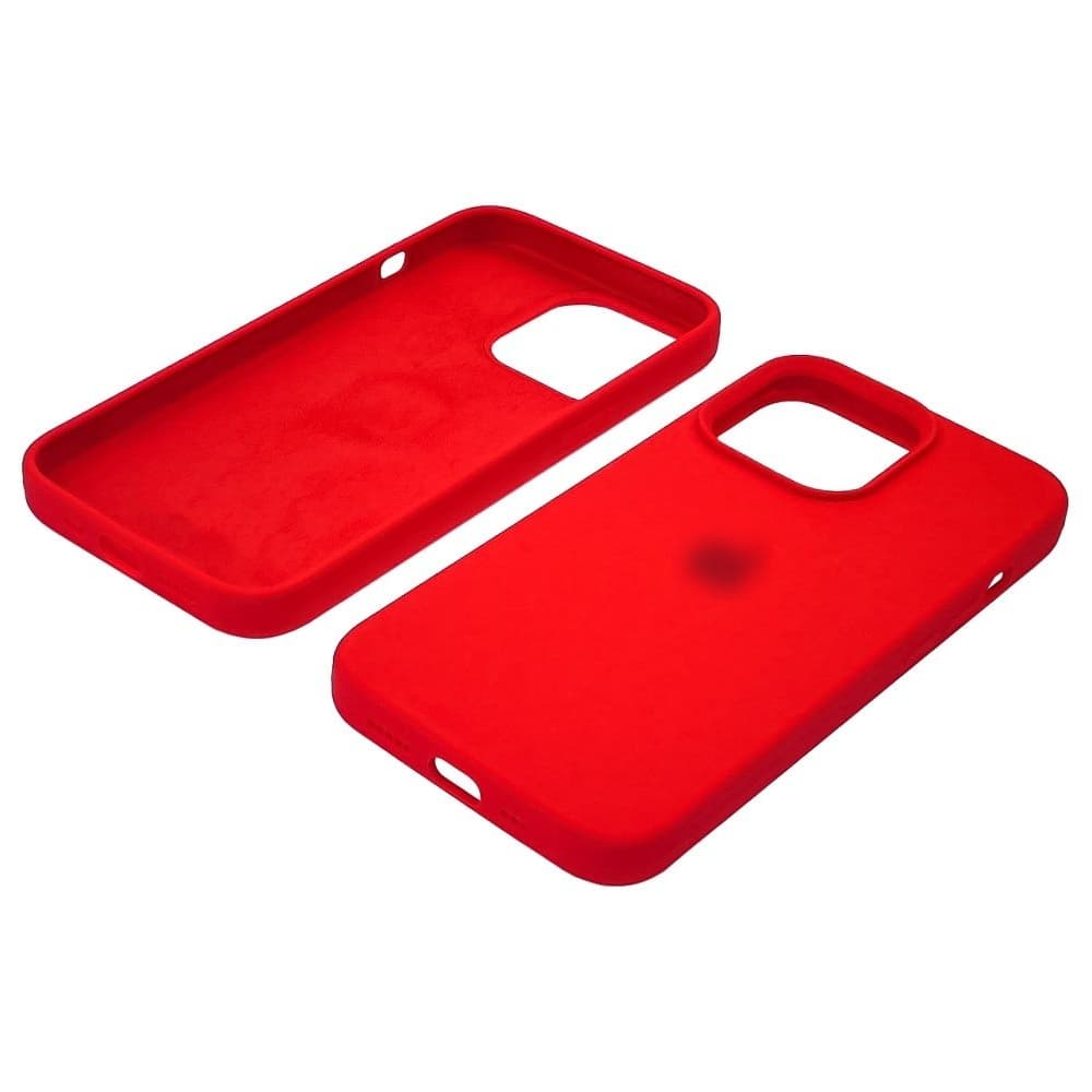 Чехол Apple iPhone 13, силиконовый, Full Silicone, красный