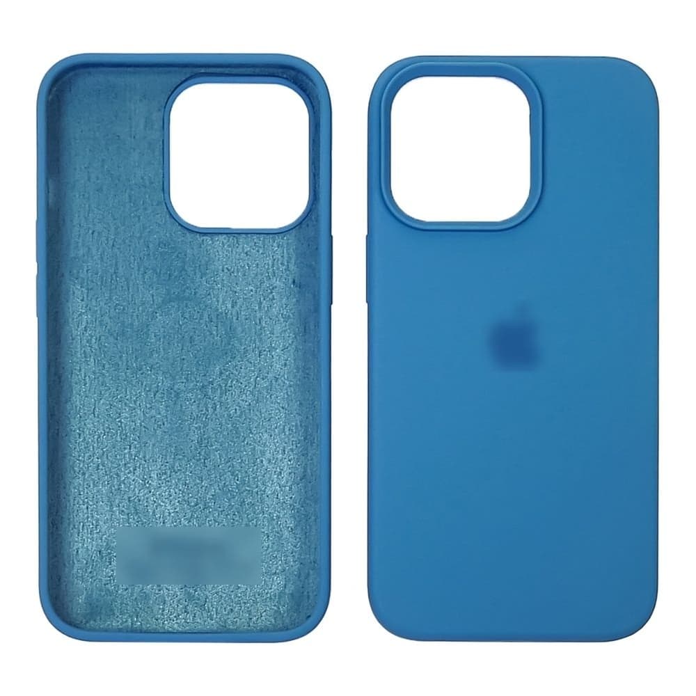 Чехол Apple iPhone 13, силиконовый, Full Silicone, голубой