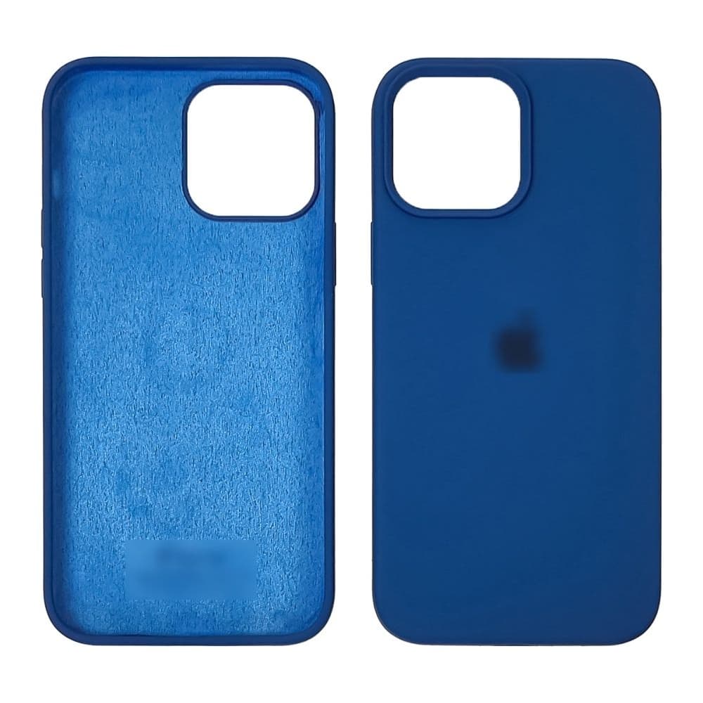 Чехол Apple iPhone 13, силиконовый, Full Silicone, синий