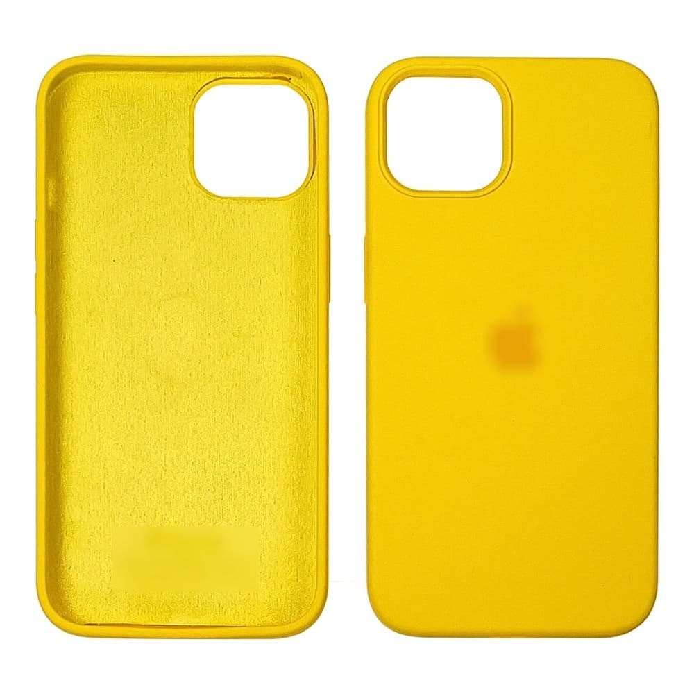 Чехол Apple iPhone 13, силиконовый, Full Silicone, желтый