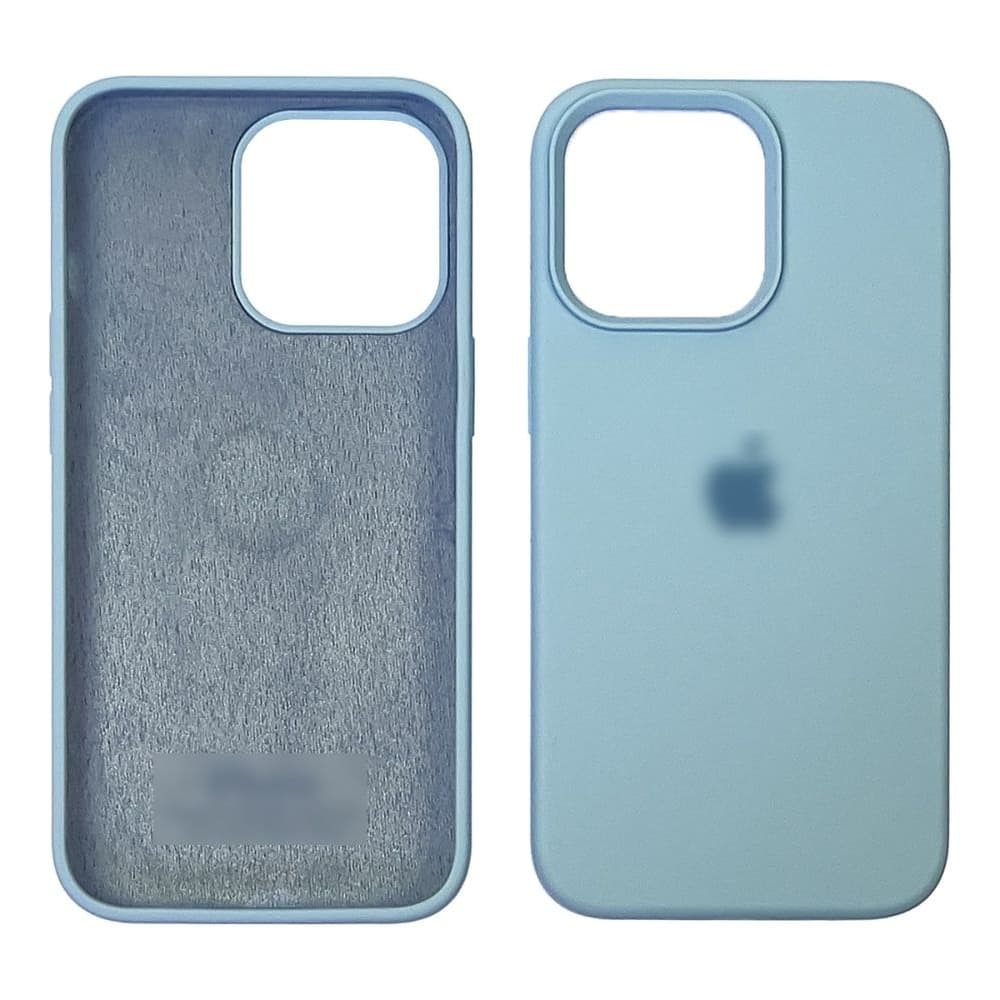 Чехол Apple iPhone 13 Pro, силиконовый, Full Silicone, голубой
