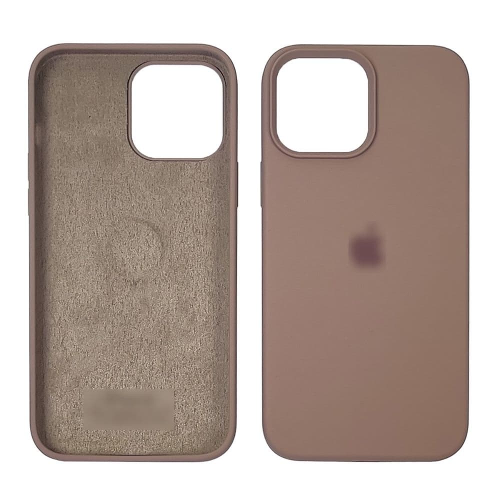 Чехол Apple iPhone 13 Pro Max, силиконовый, Full Silicone, коричневый