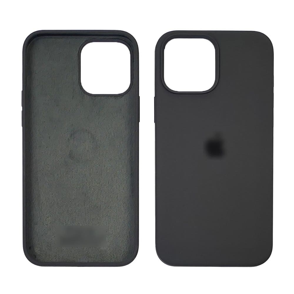 Чехол Apple iPhone 13 Pro Max, силиконовый, Full Silicone, черный
