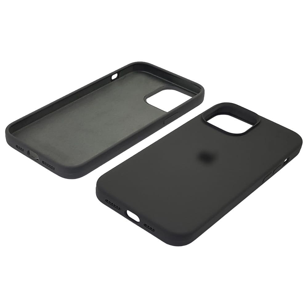 Чехол Apple iPhone 13 Pro Max, силиконовый, Full Silicone, черный
