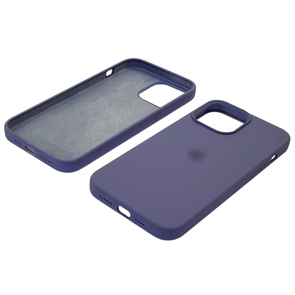 Чехол Apple iPhone 13 Pro Max, силиконовый, Full Silicone, сиреневый