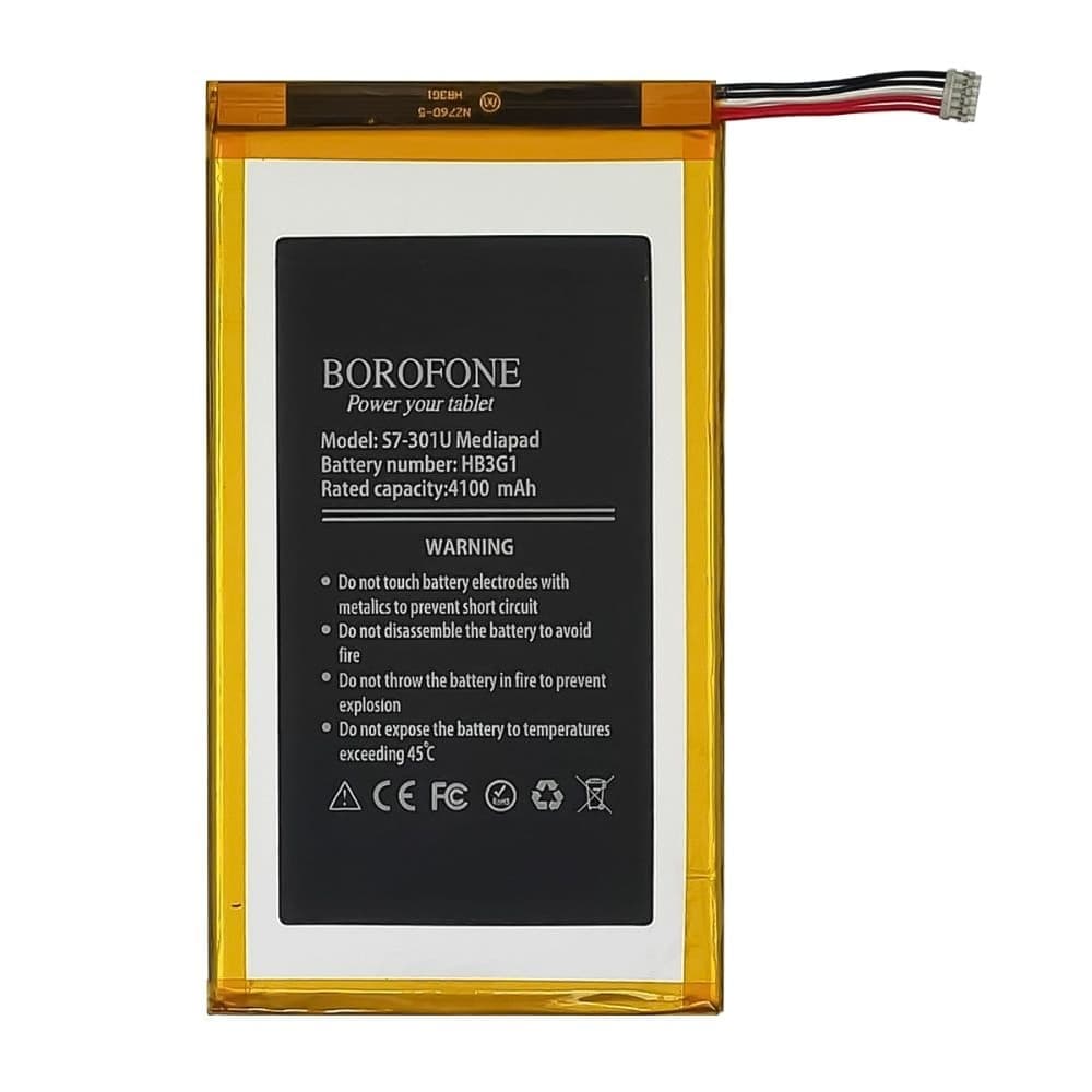 Аккумулятор Huawei Mediapad S7-301U, HB3G1, Borofone | 3-12 мес. гарантии | АКБ, батарея