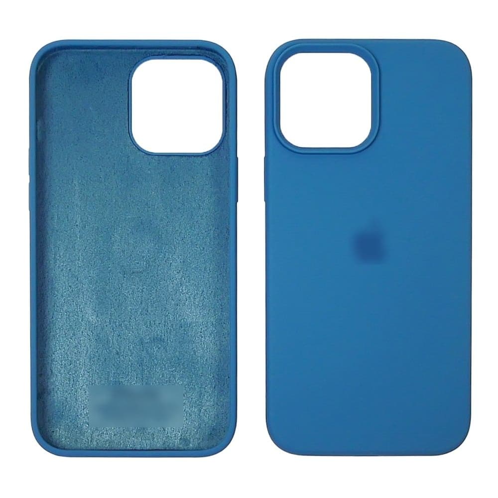 Чехол Apple iPhone 13 Pro Max, силиконовый, Full Silicone, голубой