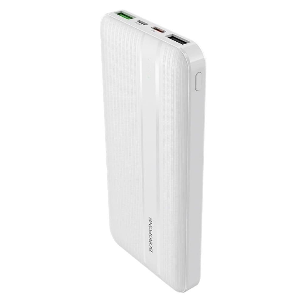 Power bank Borofone BJ9, 10000 mAh, Power Delivery (20 Вт), Quick Charge 3.0, белый