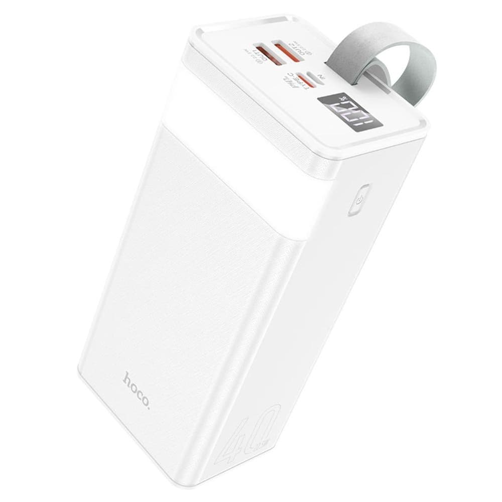 Power bank Hoco J86, 40000 mAh, 22.5 Вт, Power Delivery (20 Вт), Quick Charge 3.0, білий