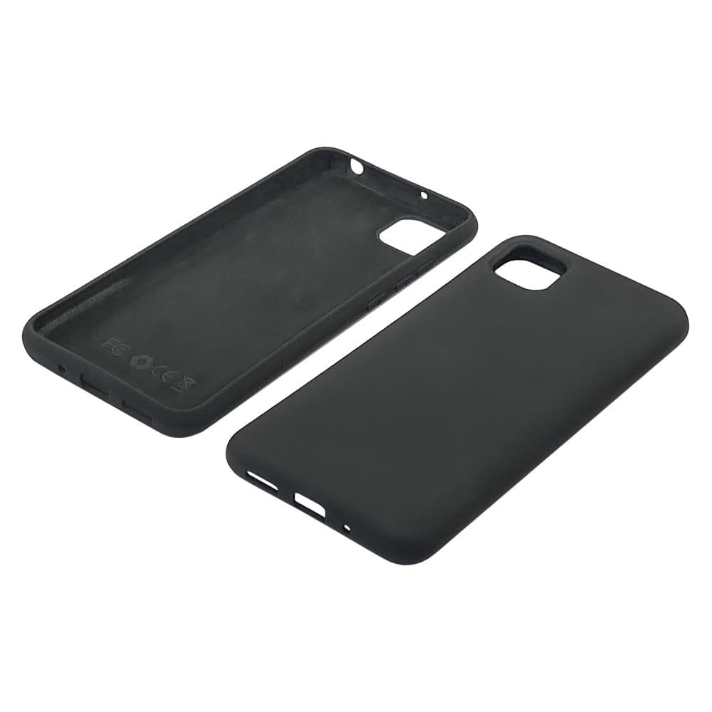 Чехол Xiaomi Poco C3, Redmi 9C, Redmi 10A, силиконовый, Full Nano Silicone, черный, без отверстия для сканера отпечатка пальца