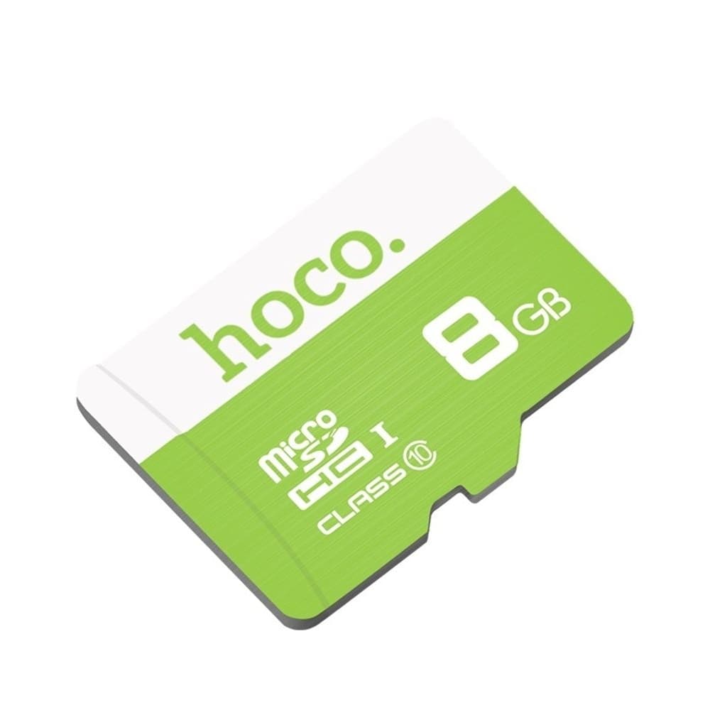 Карта памяти Hoco TF MicroSDHC, 8GB, high speed, зеленая