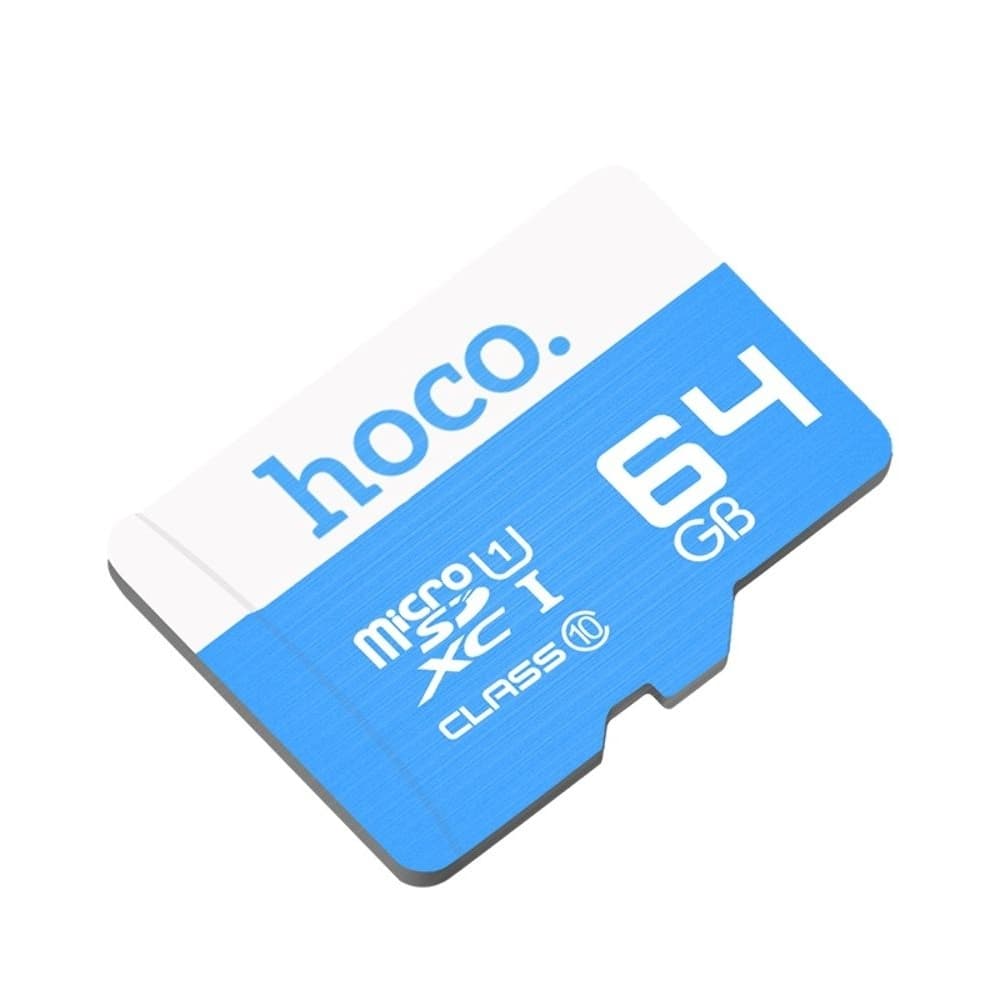 Карта памяти Hoco TF MicroSDXC, 64GB, high speed, синяя