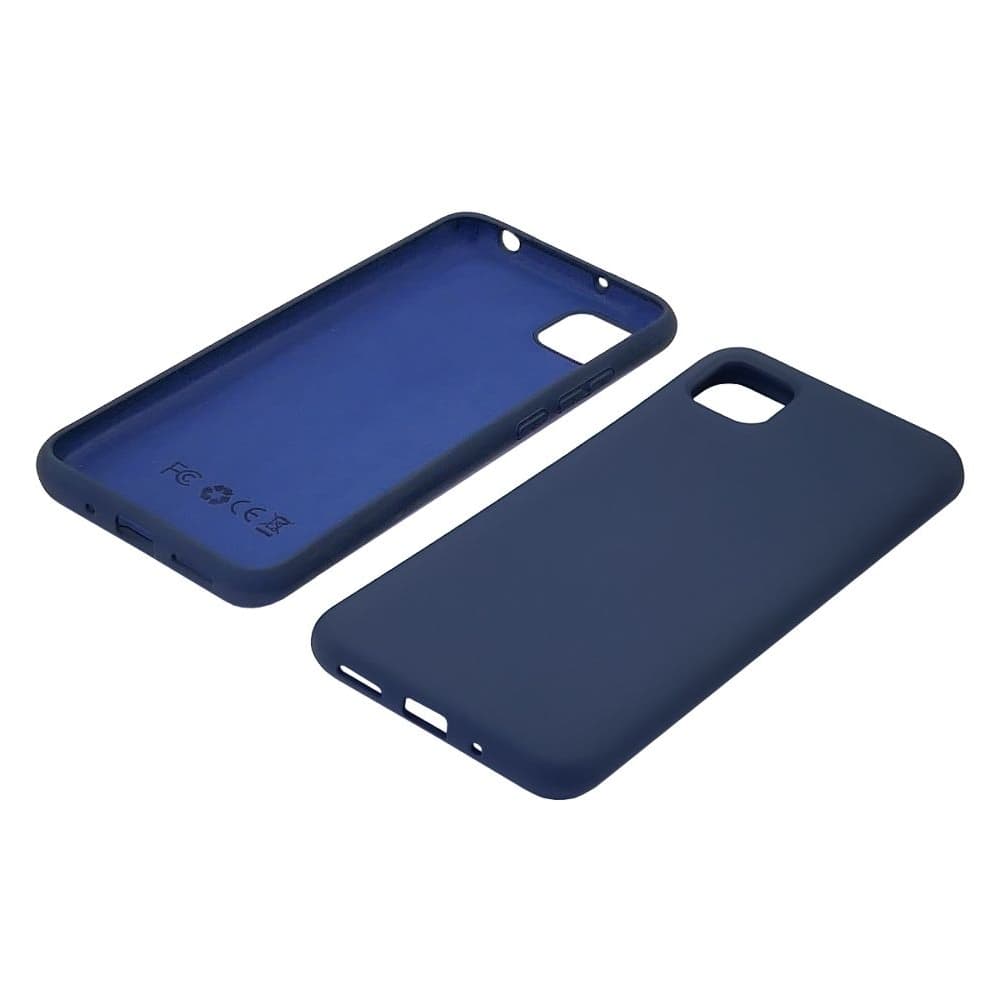 Чехол Xiaomi Poco C3, Redmi 9C, Redmi 10A, силиконовый, Full Nano Silicone, синий, без отверстия для сканера отпечатка пальца