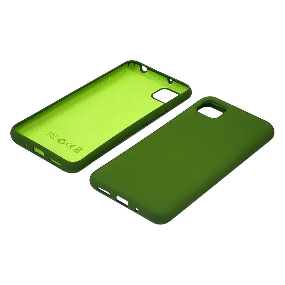 Чехол Xiaomi Poco C3, Redmi 9C, Redmi 10A, силиконовый, Full Nano Silicone, зеленый, без отверстия для сканера отпечатка пальца