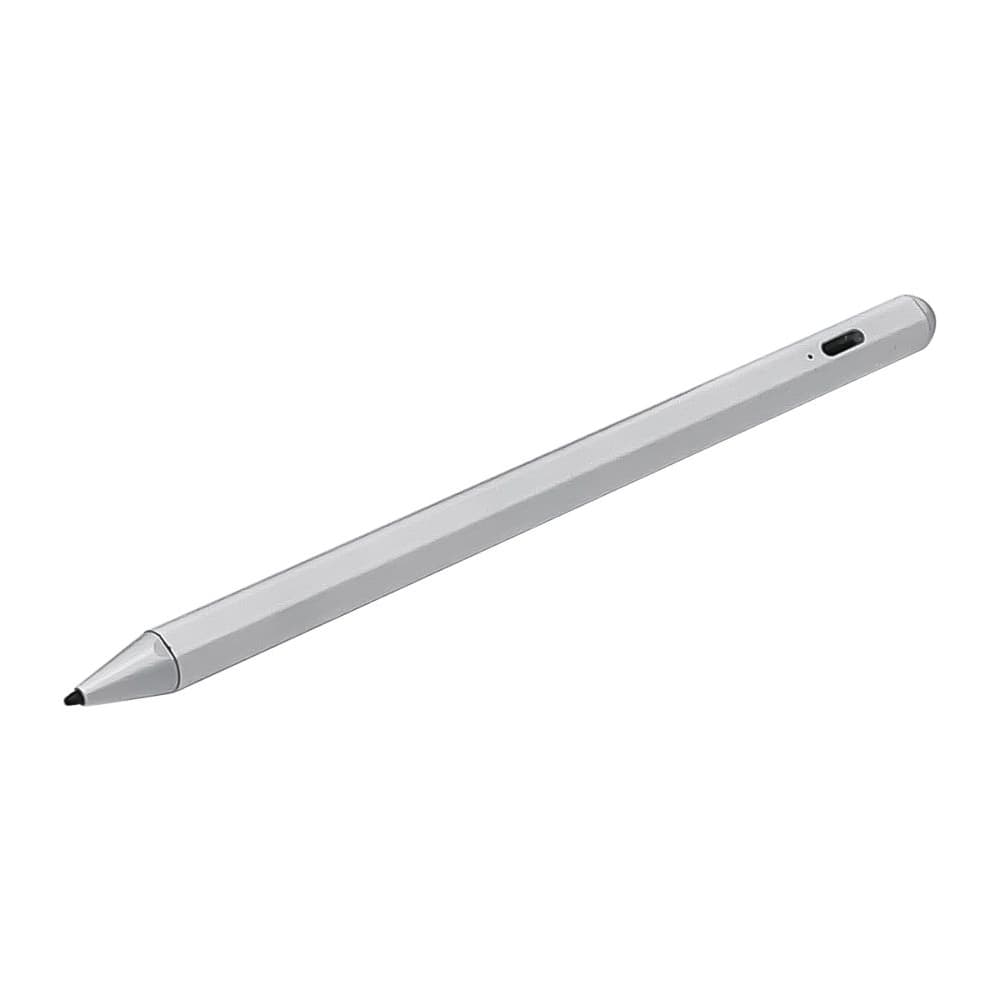 Стилус емкостный, высокоточный, активный Apple iPad, со встроенной батареей, алюминиевый, білий, с сенсорным Вкл/Выкл