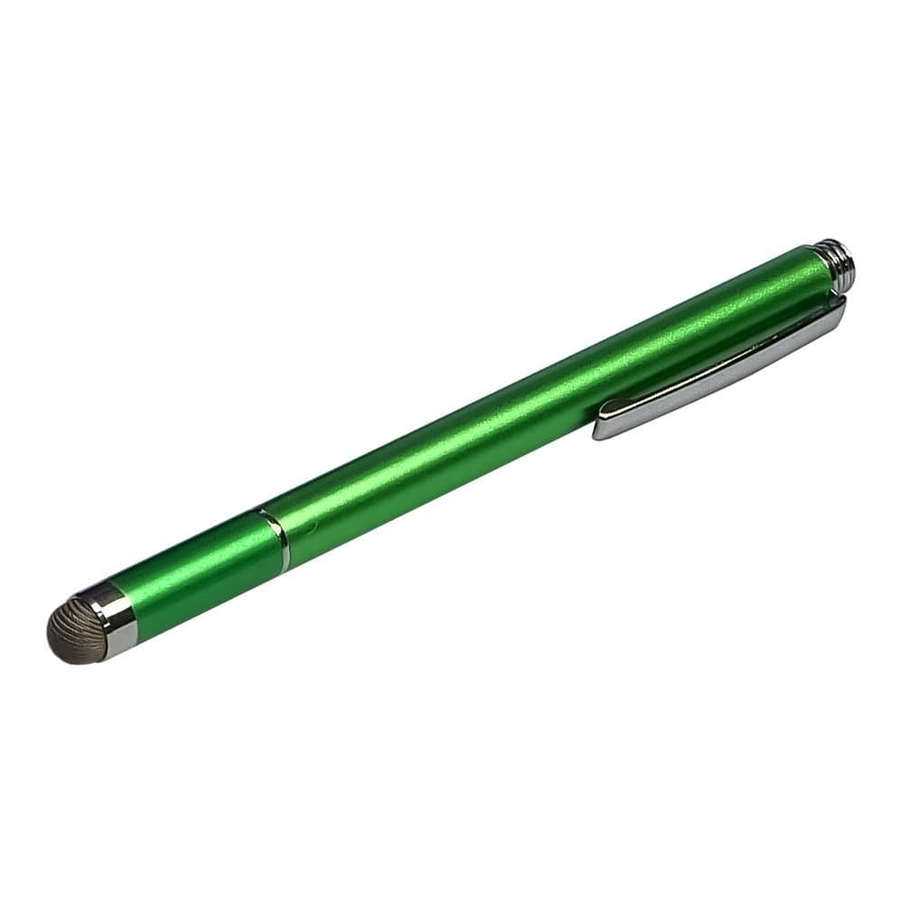 Стилус емкостный, высокоточный, Jot Pro, со съемной микроволоконной насадкой, алюминиевый, зеленый