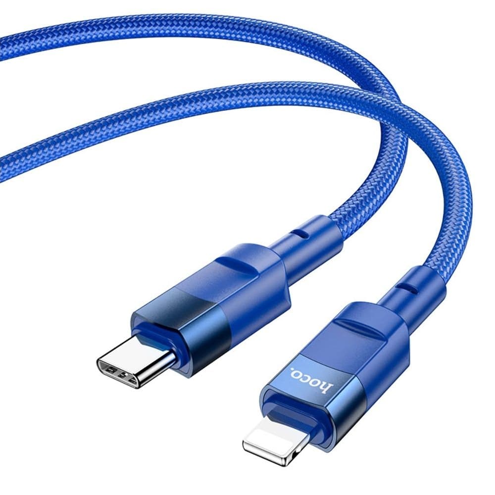 USB-кабель Hoco U106, Type-C на Lightning, 100 см, Power Delivery (20 Вт), синій