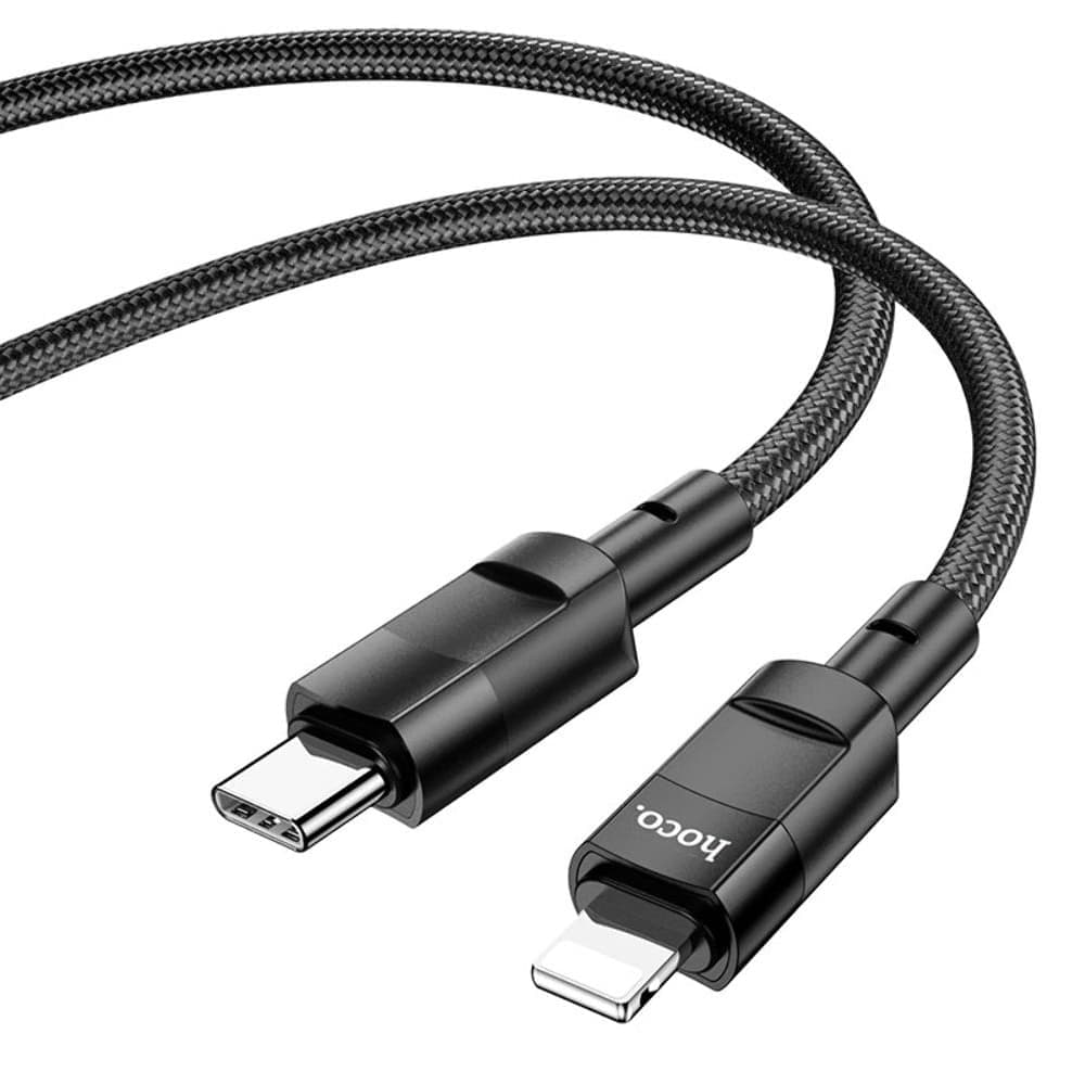 USB-кабель Hoco U106, Type-C на Lightning, 100 см, Power Delivery (20 Вт), чорний