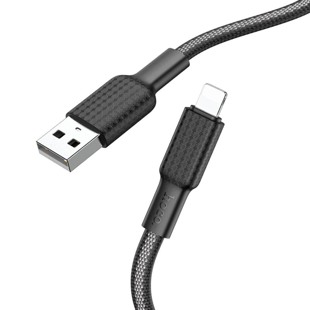 USB-кабель Hoco X69, Lightning, 2.4 А, 100 см, чорний