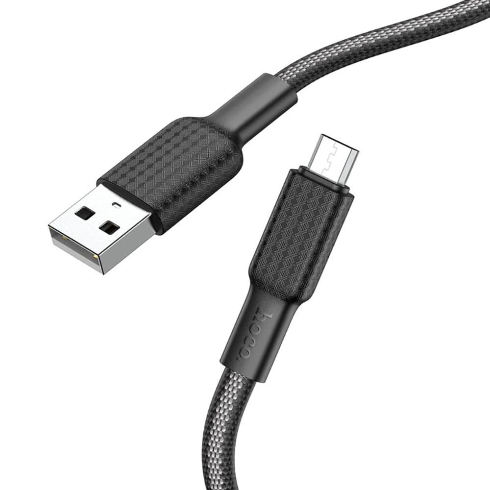 USB-кабель Hoco X69, Micro-USB, 2.4 А, 100 см, чорний