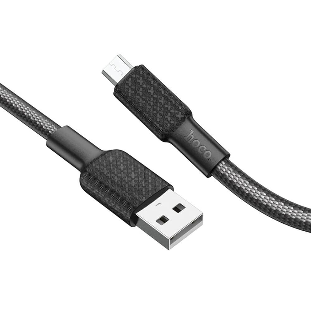 USB-кабель Hoco X69, Micro-USB, 2.4 А, 100 см, черный