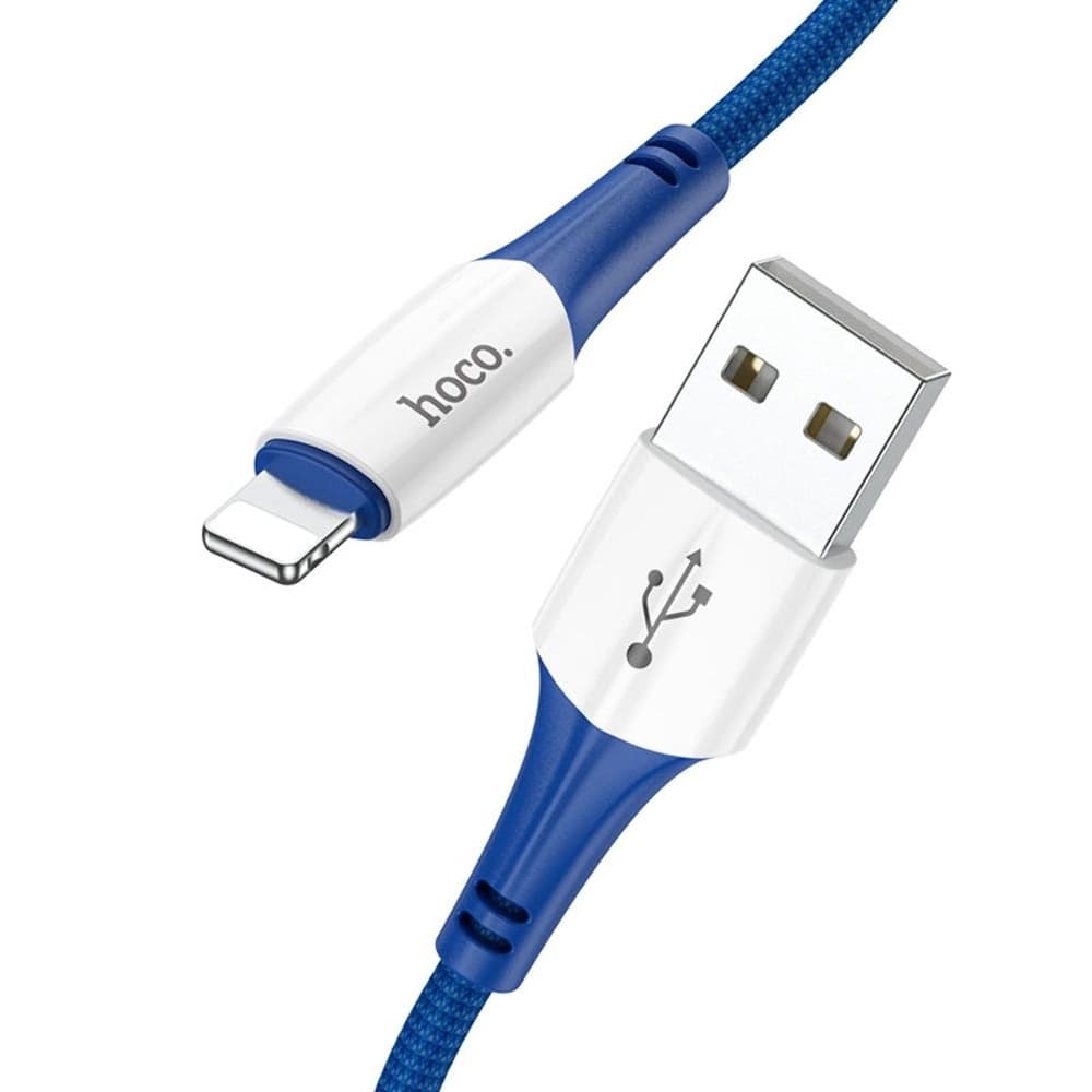 USB-кабель Hoco X70, Lightning, 2.4 А, 100 см, синій
