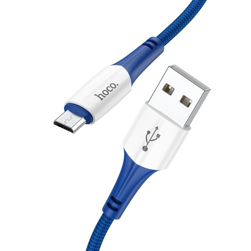 USB-кабель Hoco X70, Micro-USB, 2.4 А, 100 см, синій