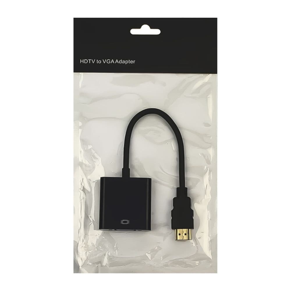 Переходник HDMI на VGA (F), черный