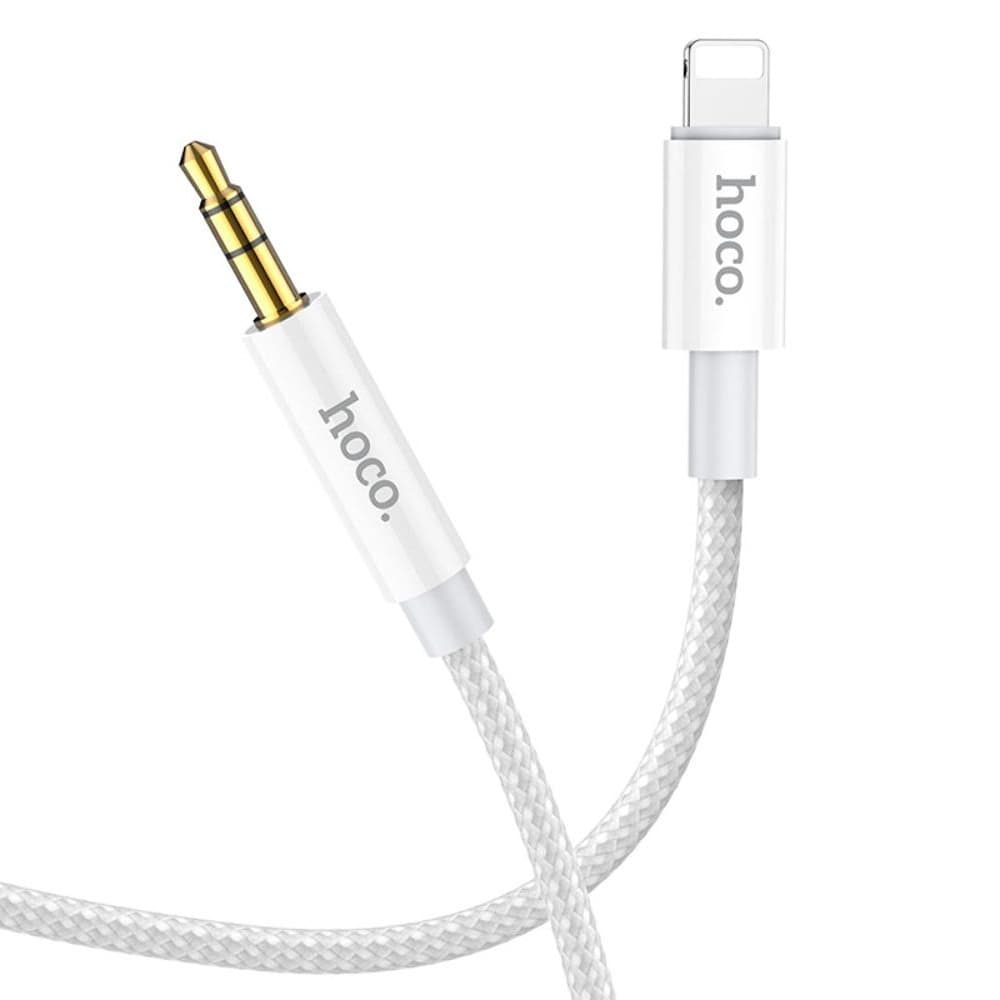 AUX-USB-кабель Hoco UPA19, Lightning на Jack 3.5, 100 см, сірий