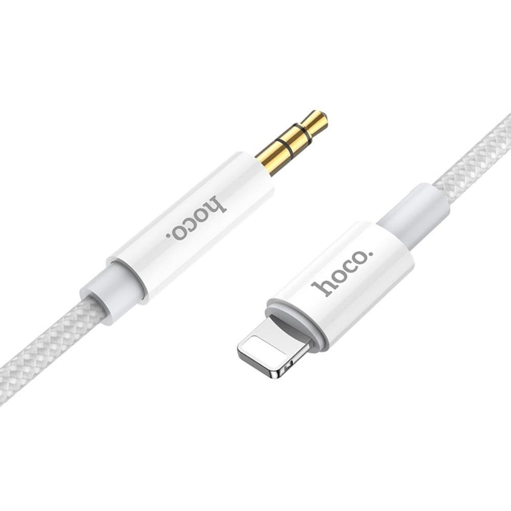 AUX-USB-кабель Hoco UPA19, Lightning на Jack 3.5, 100 см, серый