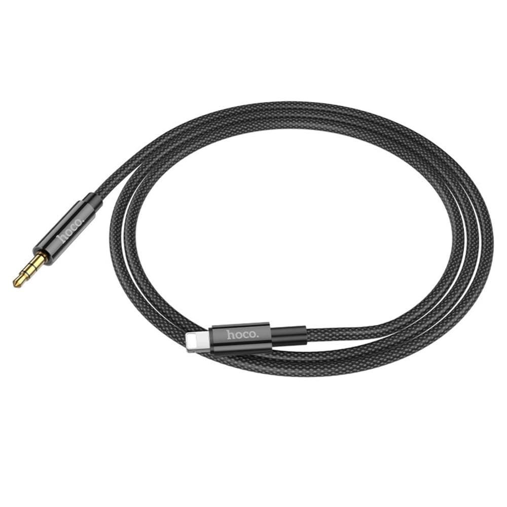 AUX-USB-кабель Hoco UPA19, Lightning на Jack 3.5, 100 см, черный