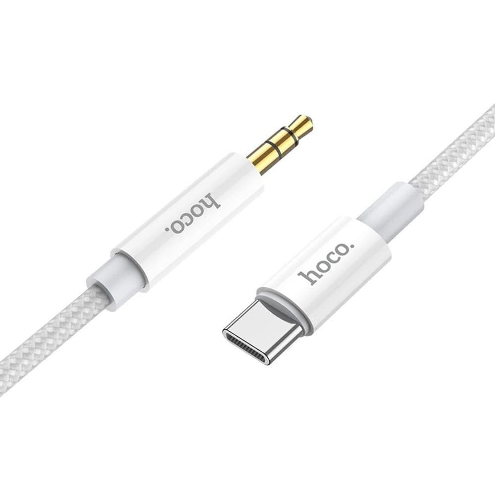 AUX-USB-кабель Hoco UPA19, Type-C на Jack 3.5, 100 см, серый