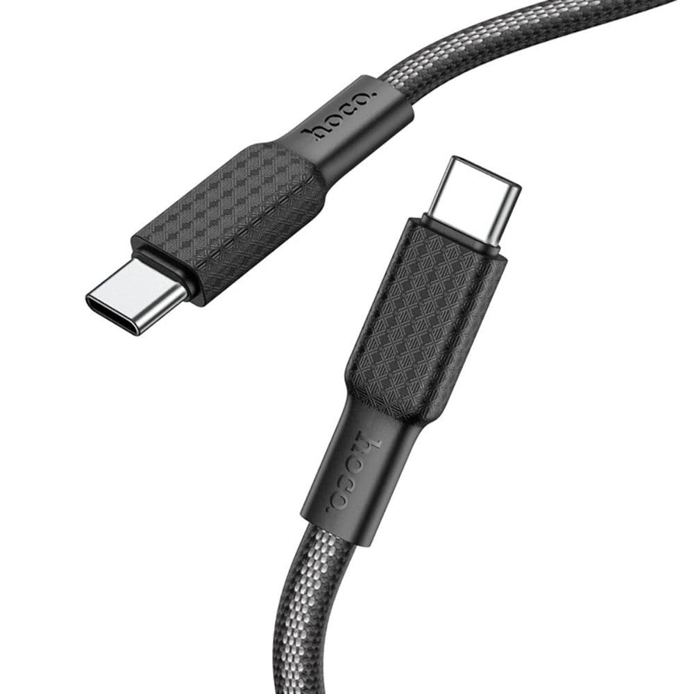 USB-кабель Hoco X69, Type-C на Type-C, 100 см, Power Delivery (60 Вт), чорний