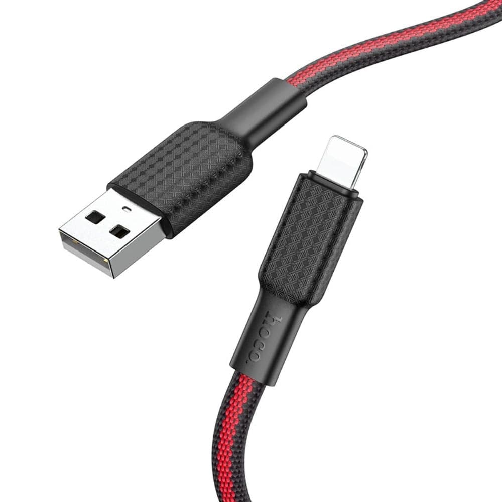USB-кабель Hoco X69, Lightning, 2.4 А, 100 см, красный