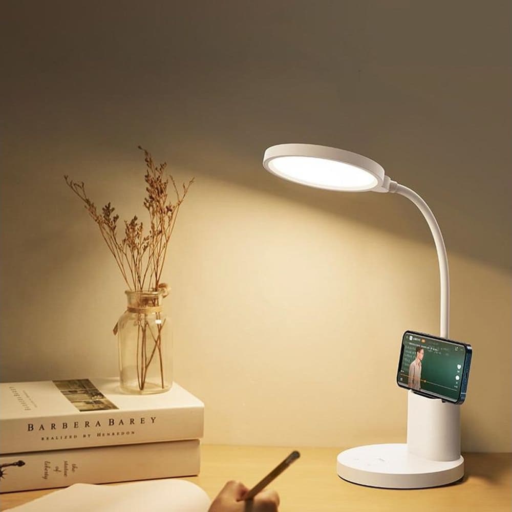 Настольная лампа Remax RT-E815, светодиодная, гибкая, с аккумулятором, белая
