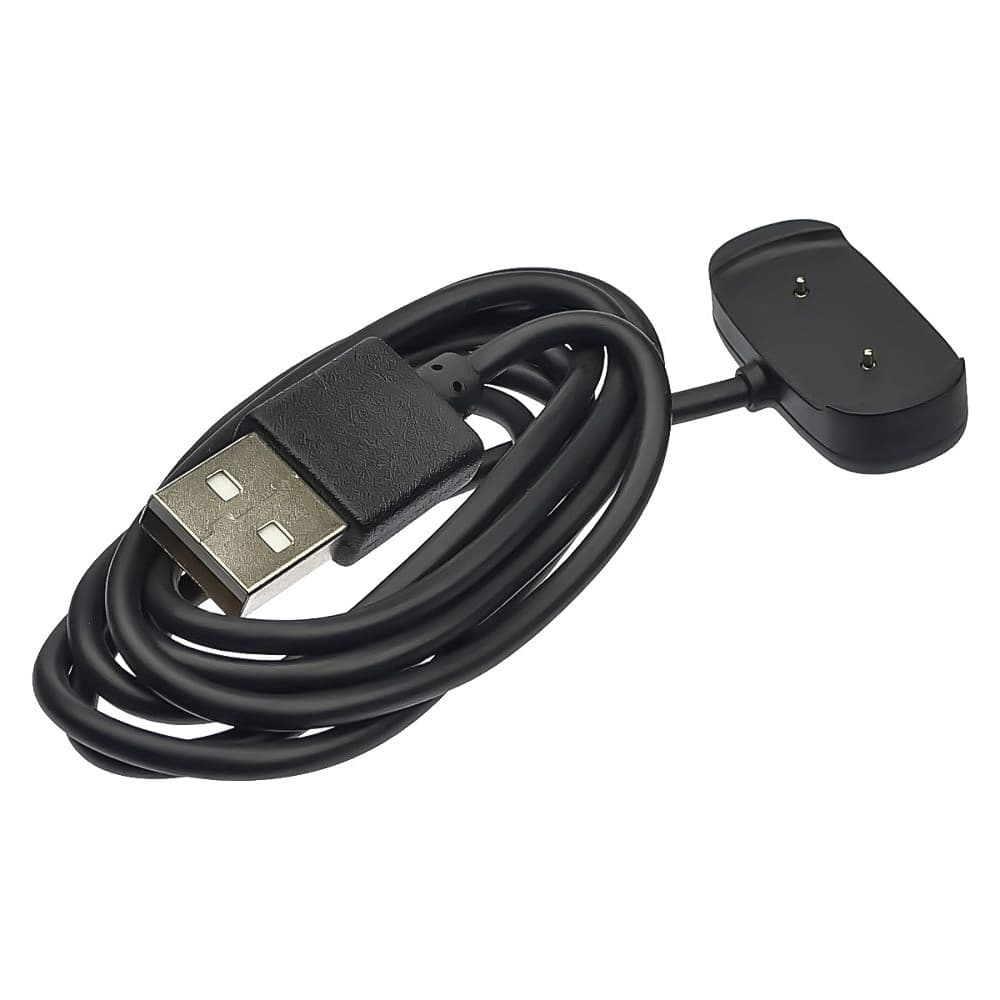 USB-кабель смарт-часов Amazfit GTS, GTR 42 мм, GTR 47 мм, T-Rex, магнитный, чорний
