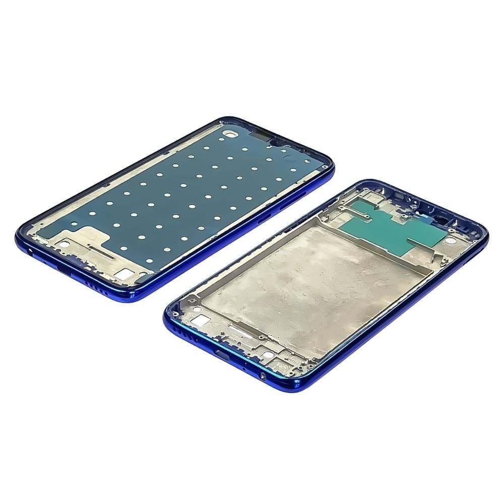 Рамка (основа) крепления дисплея Xiaomi Redmi Note 8, M1908C3JH, M1908C3JG, M1908C3JI, синяя, Neptune Blue