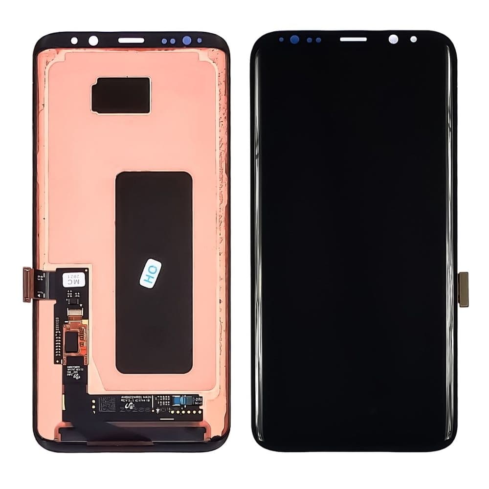Дисплей Samsung SM-G955 Galaxy S8 Plus, черный | с тачскрином | Original (реновация), SUPER AMOLED | дисплейный модуль, экран, монитор