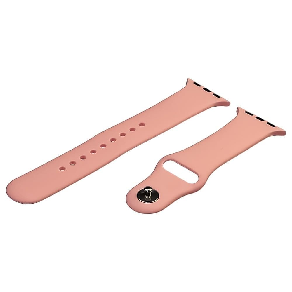 Ремешок силиконовый для Apple Watch Sport Band 38/ 40/ 41 мм, размер S, розовый