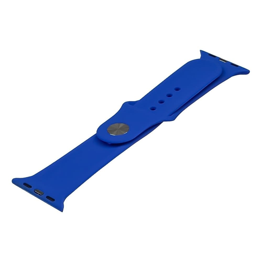 Ремешок силиконовый для Apple Watch Sport Band 38/ 40/ 41 мм, размер S, синий