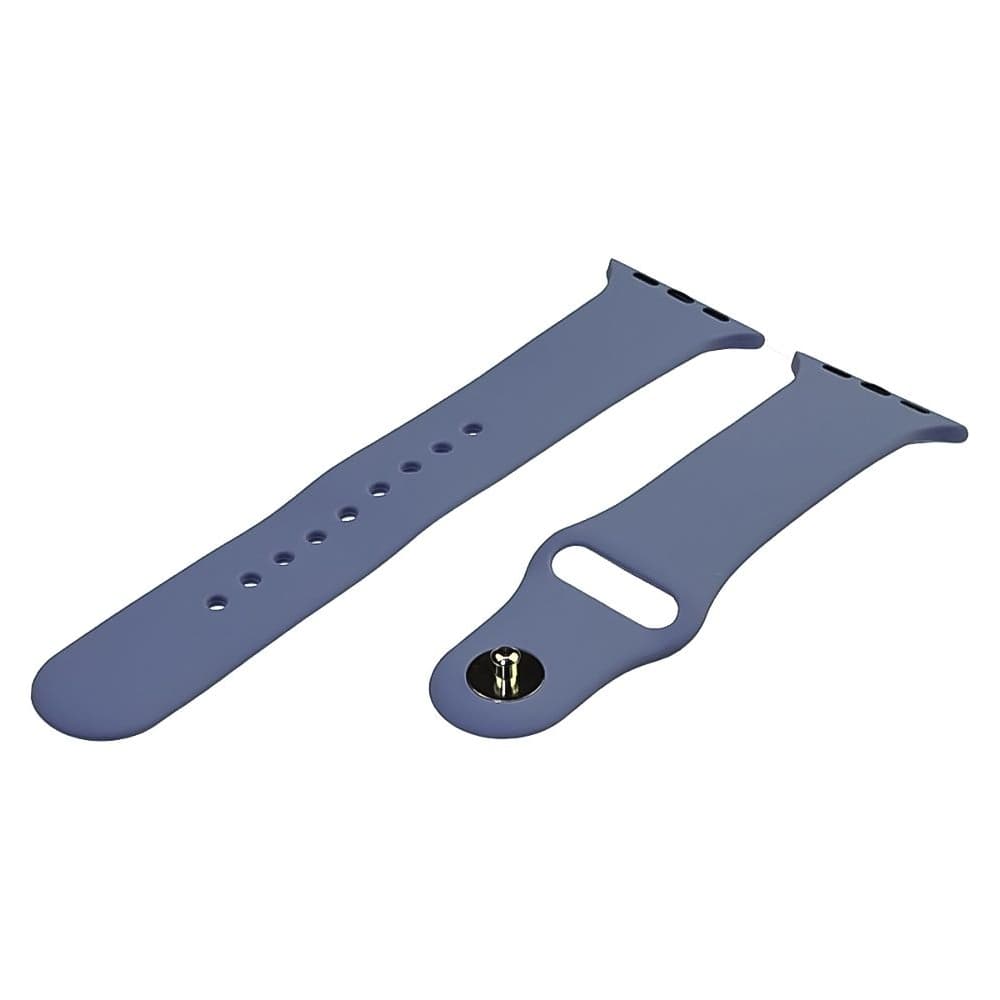 Ремешок силиконовый для Apple Watch Sport Band, 42 мм, 44 мм, 45 мм, размер L, сірий