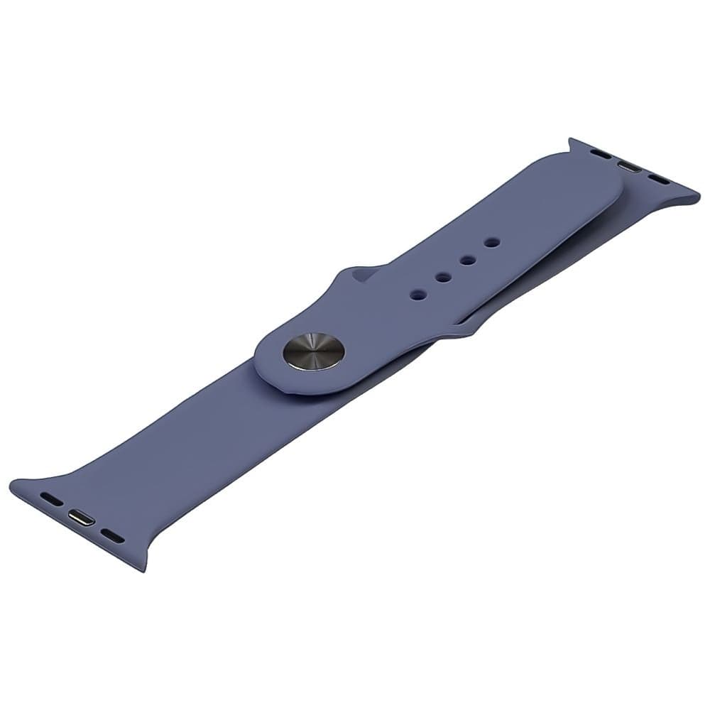 Ремешок силиконовый для Apple Watch Sport Band, 42 мм, 44 мм, 45 мм, размер L, серый