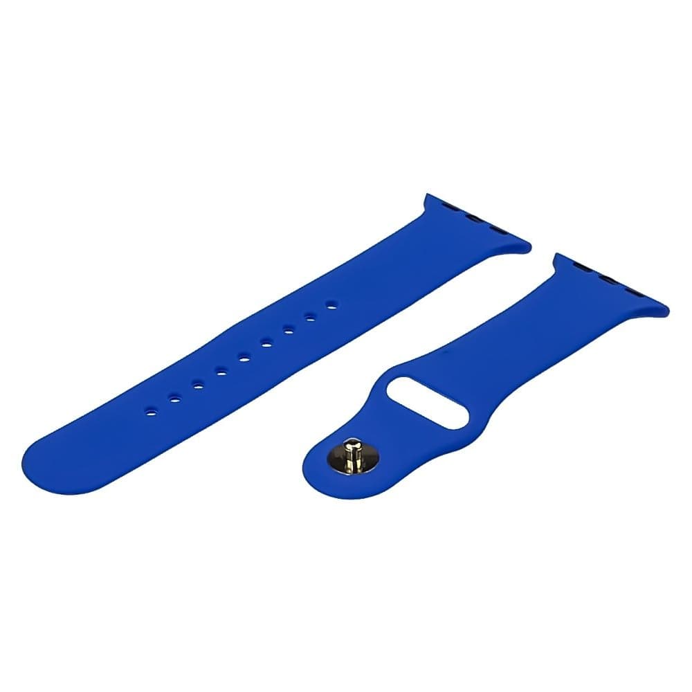 Ремешок силиконовый для Apple Watch Sport Band, 42 мм, 44 мм, 45 мм, размер S, синий
