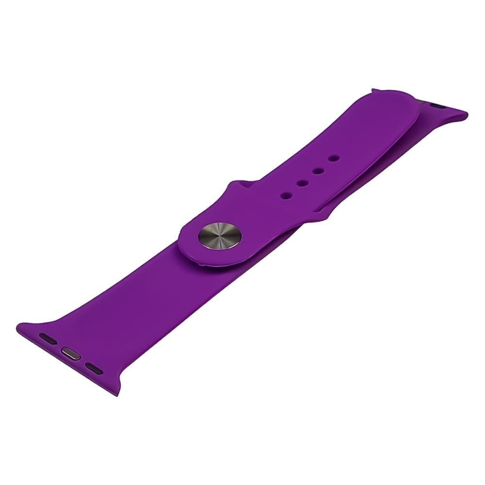 Ремешок силиконовый для Apple Watch Sport Band, 42 мм, 44 мм, 45 мм, размер S, фиолетовый