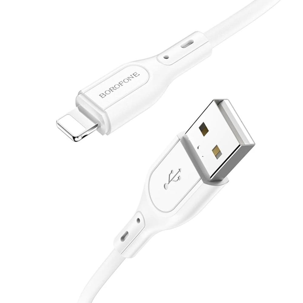 USB-кабель Borofone BX66, Lightning, 2.4 А, 100 см, білий