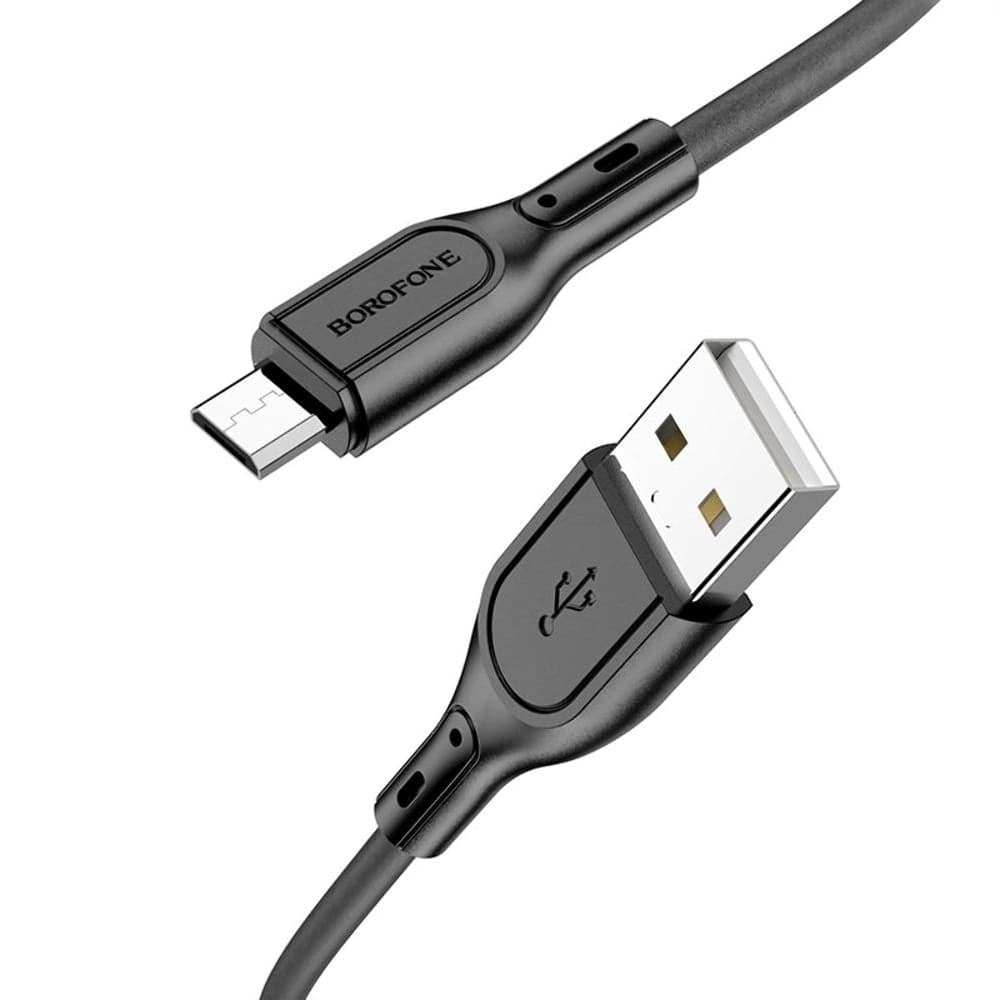 USB-кабель Borofone BX66, Micro-USB, 2.4 А, 100 см, черный