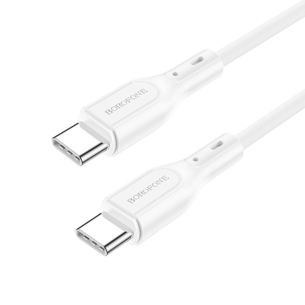 USB-кабель Borofone BX66, Type-C на Type-C, 3.0 А, 60 Вт, 100 см, белый