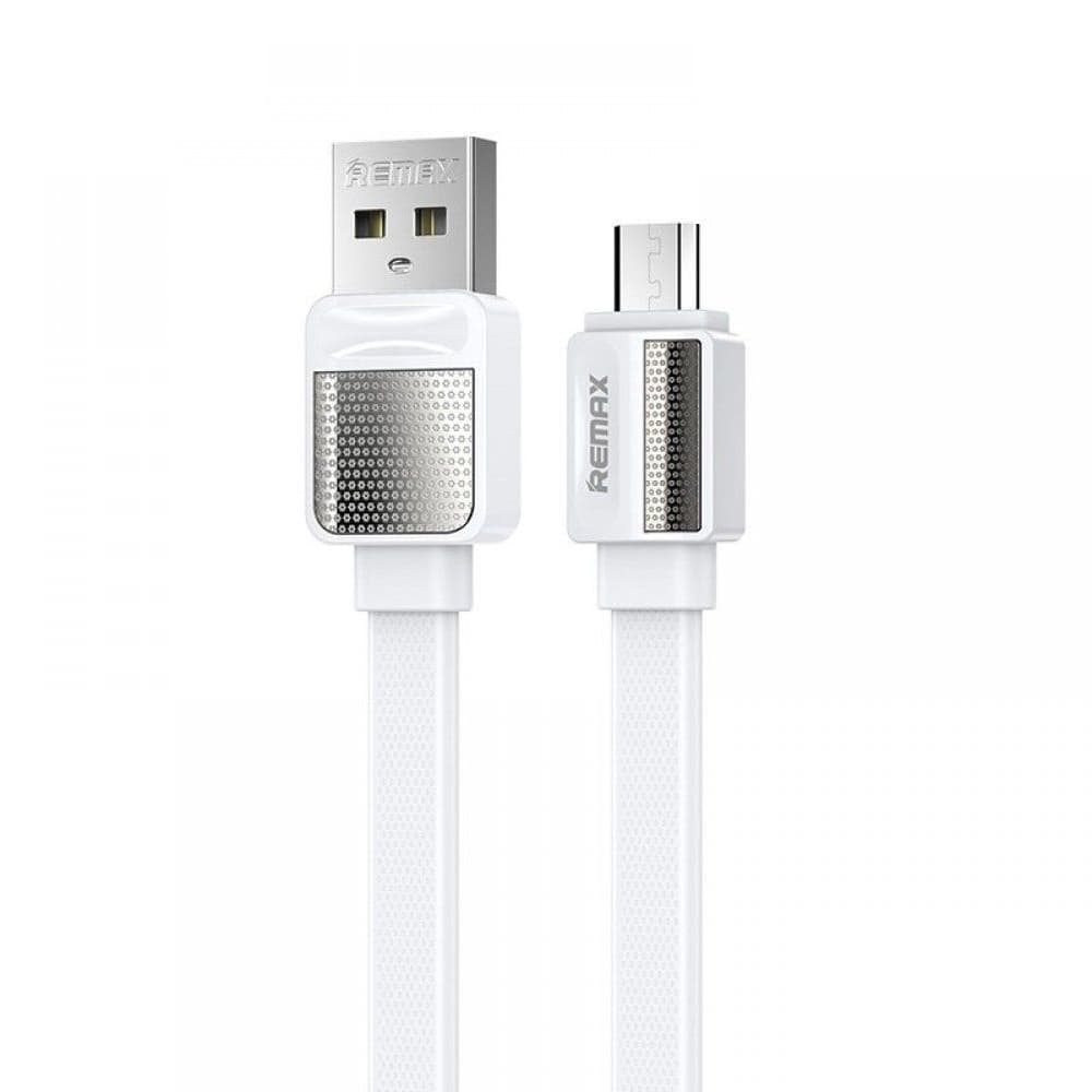 USB-кабель Remax RC-154m, Micro-USB, 2.4 А, 100 см, белый
