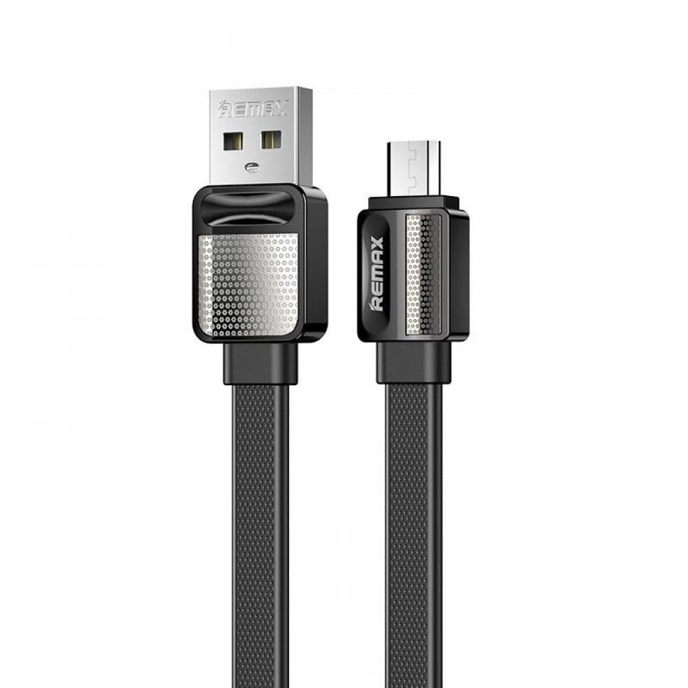 USB-кабель Remax RC-154m, Micro-USB, 2.4 А, 100 см, чорний